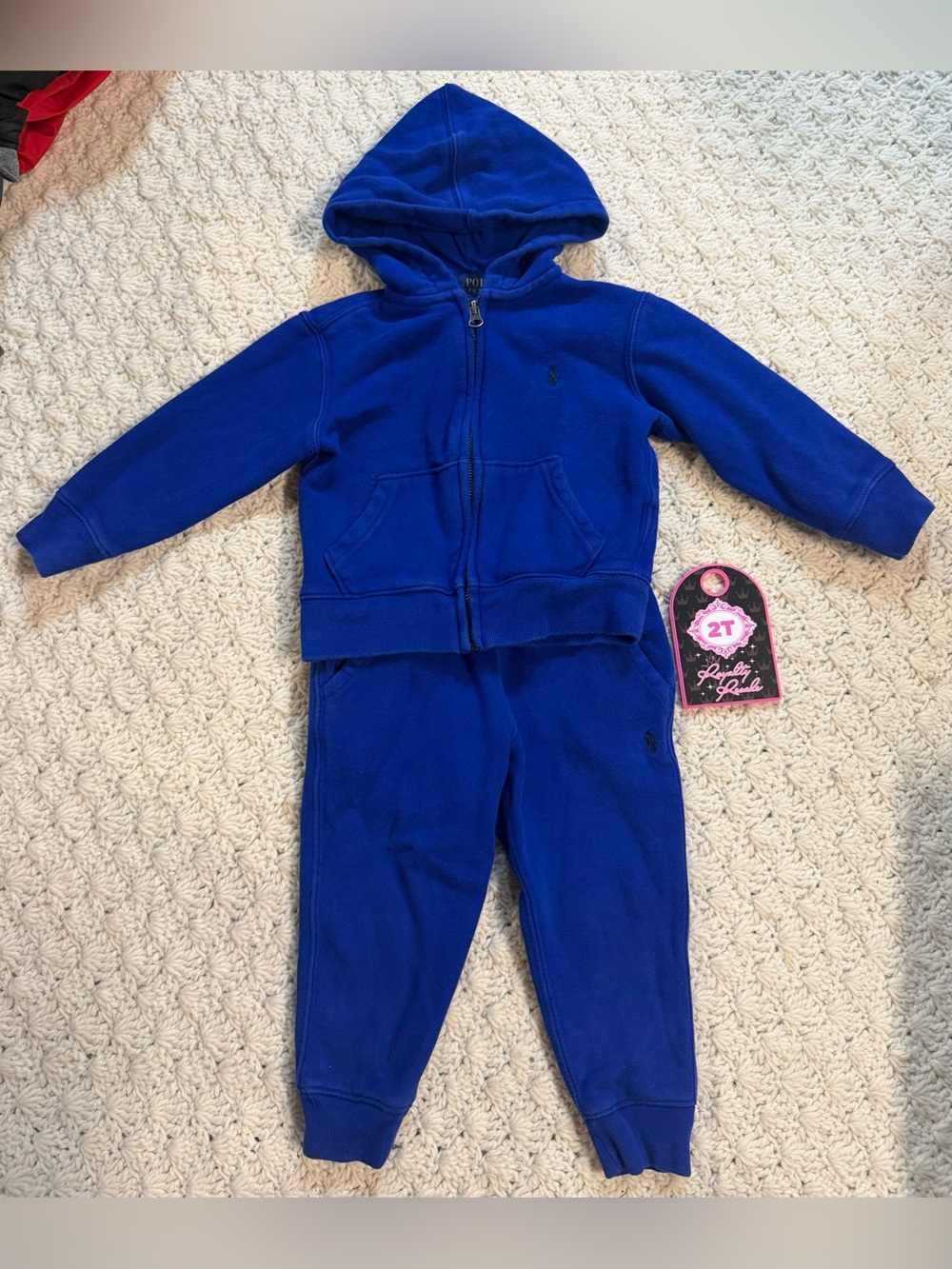 Polo by Ralph Lauren Royal Blue Toddler Hoodie & Jogger Set